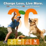 GUIFAG Bark Collar AI Dual-Detection, Instant Quiet Anti Bark Device 4 Training Modes, 30-Day Battery, One-Click Peace, 9-Level Sensitivity Automatic Dog Bark Collar for Large Medium Small Dogs,Orange