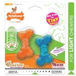 Nylabone Moderate Chew Flexi Chew Bone Peanut Butter & Bacon XX-Small/Tiny (2 Count)