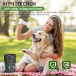 QHZ Solar-Powered Ultrasonic Bark Deterrent Device Solar and USB Charging Three-Mode Ultrasonic Bark Control Unit Suitable for Home/Garden/Farm Waterproof Outdoor Dog Bark Control Device
