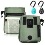 Dog Treat Pouch-3 Ways to Wear Treat Pouches for Pet Training and 2 Pieces Clicker Taining for Dogs,Dog Training Treat Pouch Bag and Dog Clicker for training with Waist Belt Shoulder Strap-Dark Green