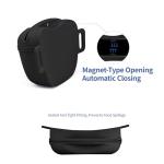 AUDWUD Upgraded Silicone Dog Treat Pouch with Training Clicker, Tighter Sealing to Prevent Food Spilling, 1.68 Cup Capacity Treat Bag with Waist Belt