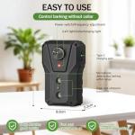 QHZ Solar-Powered Ultrasonic Bark Deterrent Device Solar and USB Charging Three-Mode Ultrasonic Bark Control Unit Suitable for Home/Garden/Farm Waterproof Outdoor Dog Bark Control Device