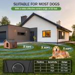 QHZ Solar-Powered Ultrasonic Bark Deterrent Device Solar and USB Charging Three-Mode Ultrasonic Bark Control Unit Suitable for Home/Garden/Farm Waterproof Outdoor Dog Bark Control Device