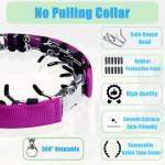 Prong Training Collar for Dogs, Rotating Ring Welding, Adjustable Dog Training Pinch Collar with Quick Release Buckle, for Small Medium Large Dogs