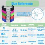 Prong Training Collar for Dogs, Rotating Ring Welding, Adjustable Dog Training Pinch Collar with Quick Release Buckle, for Small Medium Large Dogs