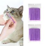 MANON ROSA Pet Cleaning Swabs for Dogs & Cats – 200 Nano-Flocked Cotton Buds with Soft PVC Sticks – Gentle, Lint-Free for Nose, Ear & Eye Care – Specially Designed for Safe Nasal Cleaning