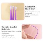 MANON ROSA Pet Cleaning Swabs for Dogs & Cats – 200 Nano-Flocked Cotton Buds with Soft PVC Sticks – Gentle, Lint-Free for Nose, Ear & Eye Care – Specially Designed for Safe Nasal Cleaning