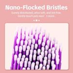 MANON ROSA Pet Cleaning Swabs for Dogs & Cats – 200 Nano-Flocked Cotton Buds with Soft PVC Sticks – Gentle, Lint-Free for Nose, Ear & Eye Care – Specially Designed for Safe Nasal Cleaning