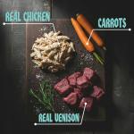 Gnarly Bites Amp’d Up Dog Training Treats, Soft and Chewy Healthy Snack for Puppies and Adult Dogs, Made with Real Chicken, Venison and Carrots, Grain Free, 14 oz