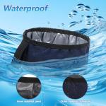 2 Pcs Foldable Portable Dog Bowls for Travel, 40 oz Water and Food Bowl for Dog, Puppy Waterproof Wear-Resistant Oxford Cloth