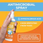 Paw Science Skin & Wound Care Spray for Dogs & Cats – Lick-Safe Antiseptic Healing Aid, Itch Relief & Skin Repair Treatment for Hot Spots, Rashes, Cuts, Burns, & Irritation