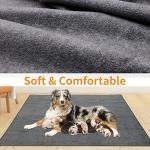 LOOBANI 2 Packs Extra Large Reusable Dog Mat for Floor, Non-Slip Washable Pee Pads for Dogs, Fast Absorbent Pet Whelping Pads, Puppy Playpen Mat for Incontinence, Housebreak, Crate (36"x48"-Gray)