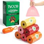 Dog Poop Bags Rolls 240 Count: Doggie Bags with Dispenser - Unscented Extra Thick & Leak Proof Doggy Waste