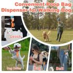 Dog Poop Bags Rolls 240 Count: Doggie Bags with Dispenser - Unscented Extra Thick & Leak Proof Doggy Waste