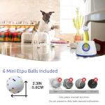 RFPP Automatic Dog Ball Launcher, Dog Ball Throw Launcher, 3 Adjustable Distance 20-45FT, with 6 2.3-inch ETPU Balls, for Small/Medium Dogs, Indoor and Outdoor Interactive Toys (Medium)