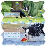 6Pcs Squeaky Dog Balls, Dog Toys Balls for Training, Tough Ball Toys for Dogs, Fit with Dog Ball Launcher, High Bouncy Dog Ball for Interactive Playing, Puppy Pet Chew Balls Teething Balls 2.5in