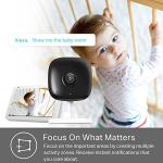 Kasa 2K+ Indoor Wired Security Camera - Works as a Baby Monitor & Pet Camera, Person/Motion/Baby Cry Detection, 2-Way Audio, Night Vision, Subscription-Free Local Storage or Optional Cloud, KC400