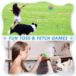 6Pcs Squeaky Dog Balls, Dog Toys Balls for Training, Tough Ball Toys for Dogs, Fit with Dog Ball Launcher, High Bouncy Dog Ball for Interactive Playing, Puppy Pet Chew Balls Teething Balls 2.5in