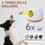Automatic Dog Ball Launcher with 6 Tennis Balls