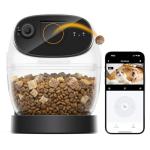 2026 3K Pet Camera Treat Dispenser, 32ft Remote Tossing for Dogs & Cats – Reduces Separation Anxiety, 360° View, Security Indoor Cam w/ Phone App, Barking Alerts, No Subscription, 5G WiFi, Robot M3