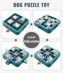 Aluckmao Dog Puzzle Toy, Adjustable Difficulty Levels Beginner to Advanced, Large Size, Brain Stimulation Mental Enrichment, Food Treat Game (Green)