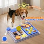 MiBex Dog Puzzle Toy Slow Feeder, Interactive Dog Toys for IQ Training & Mental Stimulation, ABS Easy Clean Detachable Tray Non-Slip Base, Enrichment Toys for Dogs, Blue