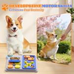 MiBex Dog Puzzle Toy Slow Feeder, Interactive Dog Toys for IQ Training & Mental Stimulation, ABS Easy Clean Detachable Tray Non-Slip Base, Enrichment Toys for Dogs, Blue