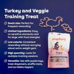 Pupford Freeze Dried Training Treats for Dogs & Puppies, 215+ Four Ingredient Bites (Turkey & Veggies, 3 oz)
