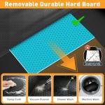 HOB4U Dog Car Seat Cover for Back Seat, Hard Bottom Back Seat Extender for Dogs, Dog Hammock for Car SUV and Trucks - Waterproof, Anti Scratch，Easy to Clean, Supports 400lbs