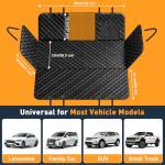 HOB4U Dog Car Seat Cover for Back Seat, Hard Bottom Back Seat Extender for Dogs, Dog Hammock for Car SUV and Trucks - Waterproof, Anti Scratch，Easy to Clean, Supports 400lbs