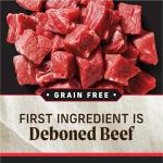 Merrick Grain Free Premium And Natural Canned Dog Food, Soft And Healthy Poultry Free Wet Recipe, Real Beef Lamb And Bison - (Pack of 12) 12.7 oz. Cans