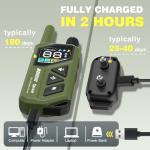 ELOOP Smart Dog Training Collar for 2 Dogs, 2-in-1 Remote Control Shock Collar with AI Anti-Barking Device for Small/Medium,/Large Dogs, IPX7 Waterproof