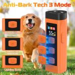 OKSJ Dog Bark Deterrent Device, Ultrasonic Dog Trainer, Anti Barking Device with 65FT Range, Humane Bark Control for Dogs, 3 Training Modes, Works Indoors & Outdoors