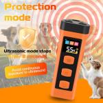 OKSJ Dog Bark Deterrent Device, Ultrasonic Dog Trainer, Anti Barking Device with 65FT Range, Humane Bark Control for Dogs, 3 Training Modes, Works Indoors & Outdoors