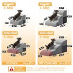 Topmart High Density Extended Foam Dog Ramp&Steps 3 Tiers,15.7" High,Non-Slip Dog Stairs with Removable Cover,Soft Foam Pet Ladder,Best for Injured,Older Cats,Pets with Joint Pain