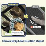 iPetba Dog Ramp for Car & Truck & SUV & Stairs - Joint-Friendly, Anti-Slip, Gentle Slope，Extra Wide & Stable, Up to 200 lbs