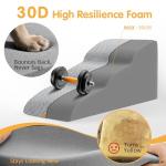 Topmart High Density Extended Foam Dog Ramp&Steps 3 Tiers,15.7" High,Non-Slip Dog Stairs with Removable Cover,Soft Foam Pet Ladder,Best for Injured,Older Cats,Pets with Joint Pain