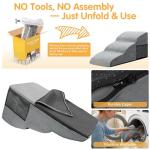 Topmart High Density Extended Foam Dog Ramp&Steps 3 Tiers,15.7" High,Non-Slip Dog Stairs with Removable Cover,Soft Foam Pet Ladder,Best for Injured,Older Cats,Pets with Joint Pain