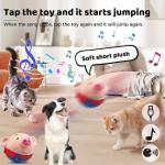 Interactive Dog Toys,Active Moving Pet Plush Toy,2026 New shaking dog ball pig dog toy Interactive Dog Ball with song Squeaky Moving Dog Ball Toy,Rechargeable Toys to Keep Them Busy Dog Toys(Blue Pig)