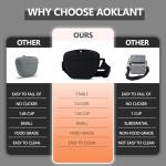 AOKLANT Pet Training Snack Pouch with Clicker 2.0 Upgraded Magnetic Closure, 1.66 Cup Silicone Belt for Dog Treats，Perfect for Exercising and Walking