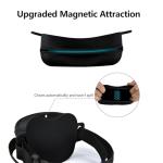 AOKLANT Pet Training Snack Pouch with Clicker 2.0 Upgraded Magnetic Closure, 1.66 Cup Silicone Belt for Dog Treats，Perfect for Exercising and Walking