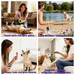 BUBBLE-FLY Dog Training Clicker with Wrist Strap, Effective Obedience Aid for Barking, Sit, Stay. Humane & Easy