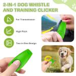 JIURUN Dog Treat Pouch for Pet Training - Dog Treat Bag (Grey) - Dog Training Kit, Dog Clicker for Training, Silicone Treat Bag, 2-in-1 Whistle Clicker, Collapsible Dog Bowl, 2 Dog Poop Bag