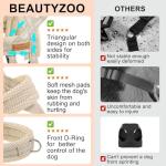 BEAUTYZOO Dog Harness for Small Dogs, No Pull Dog Harness and Leash Set, Soft Escape Proof Puppy Vest Harness with Handle, Reflective Lightweight Step in Harness for Girl Boy Dogs, Beige S