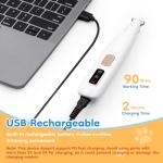 Mcbazel Pet Micro Precision Trimmer, Multifunctional Pet Hair Trimmer Waterproof Rechargeable Shaver with LED Light for Paws Eyes Ears Face Buttocks for Small Dogs and Cats，50dB Quiet Shave.