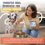 Pets Are Kids Dog Dental Powder | Premium Breath Freshener with OraCMU™ Probiotic for Gut Support | Easy-to-Mix Dog Teeth Cleaning Powder | Fights Bad Breath, Tartar & Plaque | Bacon Flavor, 60 Scoops