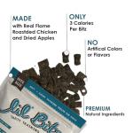 Lil' Bitz Soft & Chewy Training Treats for Dogs, Bite Size Reward Treats for Training & Positive Reinforcement, Grain Free Treats Made with Real Chicken, Flame Roasted Chicken Flavor, 4 oz Bag