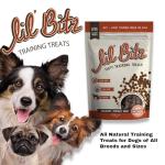 Lil' Bitz Soft & Chewy Training Treats for Dogs, Bite Size Reward Treats for Training & Positive Reinforcement, Grain Free Dog Treats Made with Real Beef, Hickory Smoked Beef Flavor, 4 oz Bag