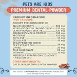 Pets Are Kids Dog Dental Powder | Premium Breath Freshener with OraCMU™ Probiotic for Gut Support | Easy-to-Mix Dog Teeth Cleaning Powder | Fights Bad Breath, Tartar & Plaque | Bacon Flavor, 60 Scoops