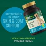 Petnc Natural Care Brewers Yeast Dog Skin and Coat Supplement (250 Chewables), With B Vitamins, Antioxidants & Minerals, Promotes Healthy Skin & Glossy Coat, For Dogs 10 Lbs & Over